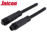 Jnicon M12 imperméabilisent des connecteurs de fil, imperméabilisent le cable connecteur masculin de 2 bornes