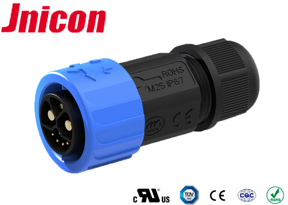 Poussée imperméable de connecteur d'alimentation de Jnicon M23 fermant à clef le moule PA66 pour des véhicules d'E