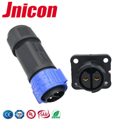 Prise et prise industrielles rapides de Pin M25 du connecteur d'alimentation imperméable IP67/IP68 2
