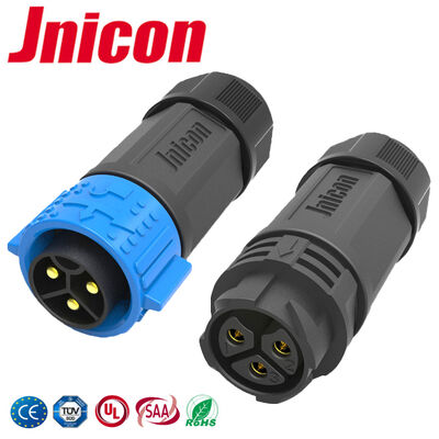 M25 IP67 Connecteur imperméable à l'eau mâle femelle 3 broches Connecteurs électriques haute tension
