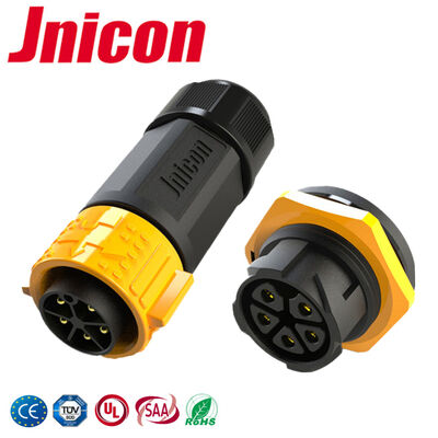 30A connecteur circulaire à 5 broches M25 connecteur d'alimentation étanche mâle femelle