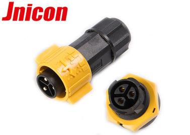 3 résistance à la corrosion de connecteur de bâti de panneau de Pin IP67 avec la prise électrique et la prise