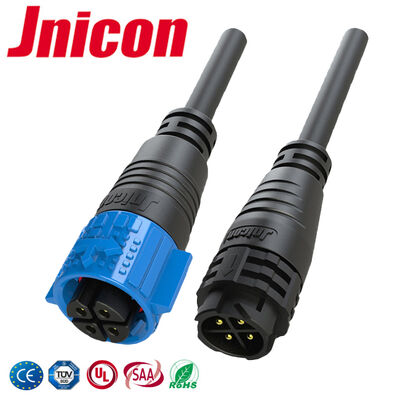 M19 4Pin 20A Push Pull Cable Connectors ODM Waterproof Wire To Wire Power Connector