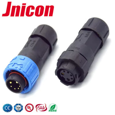 M16 10A 2+4 connecteurs électriques de fil à fil UL Multi-Pin Connecteurs étanches