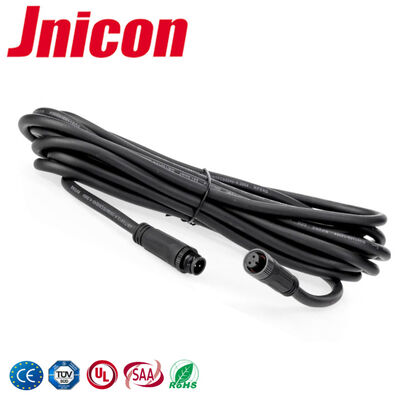 M12 connecteur de câble moulé 300V basse tension IP67 connecteur 2 broches