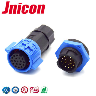5A IP67 12 broches connecteur de câble étanche extérieur M19 prise et prise de données