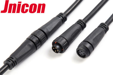 Bâti sur- de Pin de connecteur masculin imperméable et de connecteur femelle 4 avec le câble