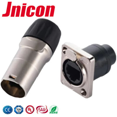-25°C - 80°C Connecteur RJ45 IP44/IP65 Panneau de signalisation étanche Connecteur monté