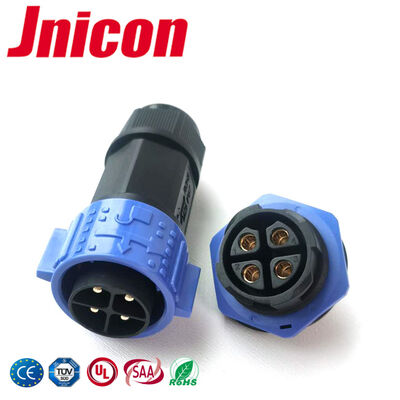 Connecteur d'alimentation à verrouillage rapide en plastique PA66 M25 500V, types de connecteurs fil à carte
