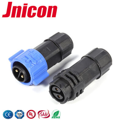 Connecteur étanche M19 2 broches 20A 300V pour éclairage LED extérieur