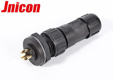 Type rond en plastique imperméable du connecteur IP68 M16 d'aviation de Pin du bâti 3 de panneau