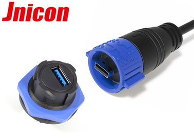 Mâle imperméable joint de connecteur de prise d'USB à l'adaptateur femelle avec le cache anti-poussière