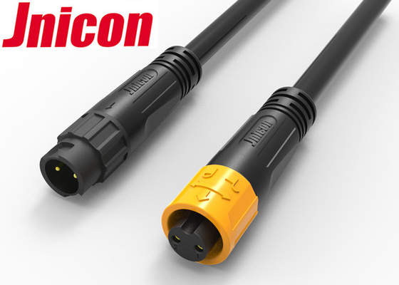 La poussée de Jnicon M12 fermant à clef 10A imperméabilisent Pin 2 moulé hommes-femmes de connecteurs