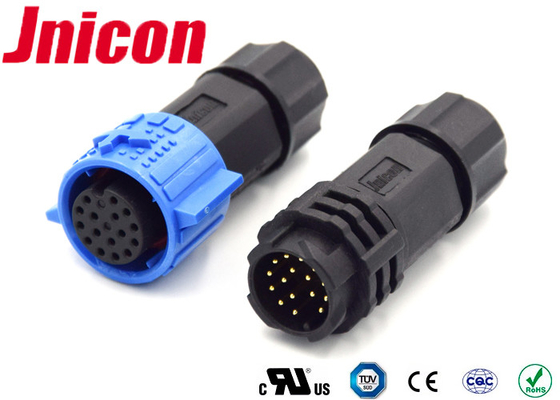 En ligne 16 connecteurs PA66 de Pin Push Locking Waterproof Circular