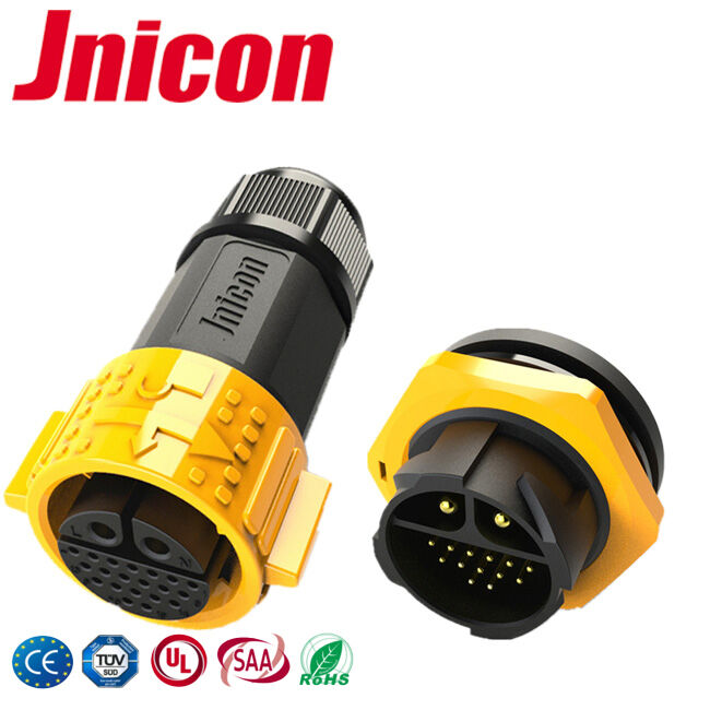 Connecteur étanche extérieur M25 2 + 20 broches, prise industrielle IP67, connecteur multi-broches