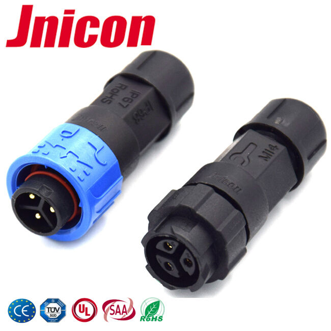 Connecteurs de fil basse tension Jnicon M16 300V 10A, connecteur d'alimentation rapide étanche