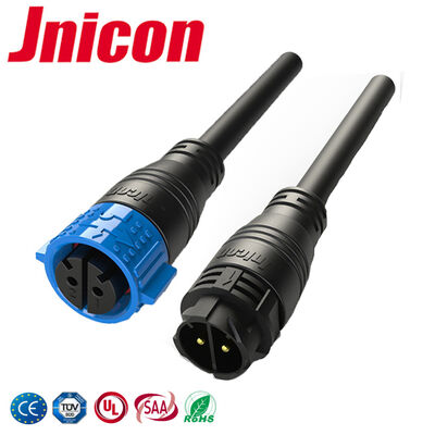 M25 IP67 connecteur de fil 600V connecteur mâle femelle 2 broches résistant au vieillissement