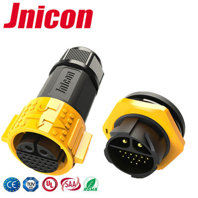 Connecteur étanche extérieur M25 2 + 20 broches, prise industrielle IP67, connecteur multi-broches