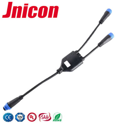 Connecteur de dérivation en Y 10A pour fils, 20~16AWG, étanche, 2 voies