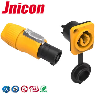 Connecteur électrique étanche Jnicon 20A IP65 Powercon Plastique Prise étanche