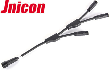 connecteurs imperméables extérieurs de câble du noir 2P, connecteur imperméable de Jnicon Y