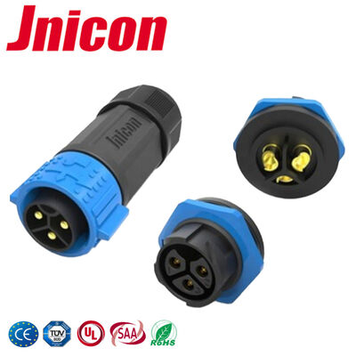 Connecteur électrique étanche à cloison 50A, plastique circulaire à 3 broches pour l'électronique extérieure