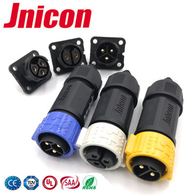 Connecteurs d'alimentation à verrouillage rapide IP67 M25 600V multipin mâle femelle étanches