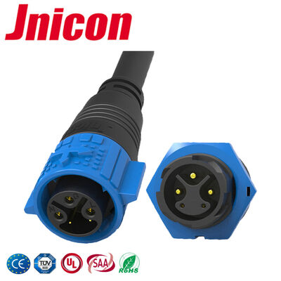 Connecteur d'alimentation et de données à montage sur panneau M19 3+2 broches 20A à verrouillage rapide étanche