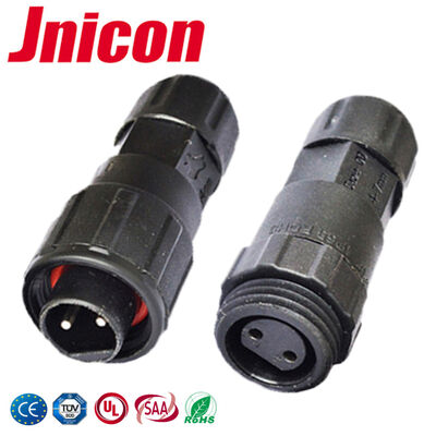 Connecteurs rapides à déconnexion filaire M16 2 broches -40℃~105℃ 10A 300V Connecteur étanche